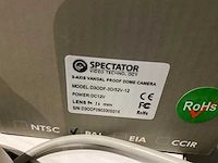 8x spectator 3 axis vandal proof dome camera, model d3odf-3d/52v-12 - afbeelding 3 van  3