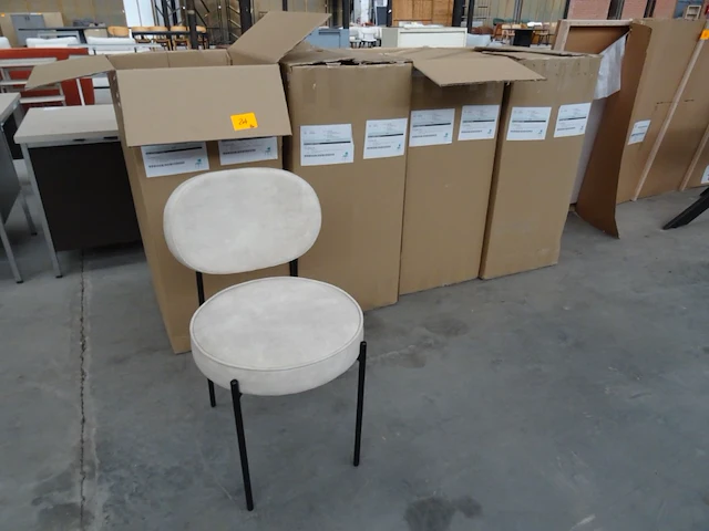 8x stoffen stoel pr living - afbeelding 1 van  4