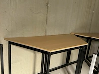 8x trapeziumtafels l140xb60xh75 cm - afbeelding 1 van  3