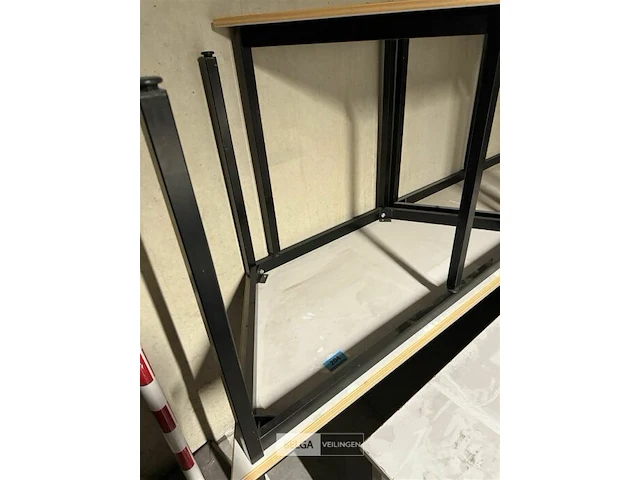 8x trapeziumtafels l140xb60xh75 cm - afbeelding 2 van  3