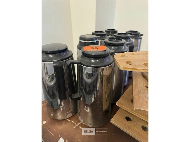 8x warmte kruiken/thermos - afbeelding 1 van  4