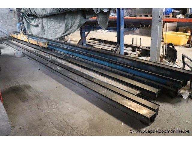 9 beton lijnen/mallen in verstelbare hoogte vv balken en toebehoren - afbeelding 7 van  7