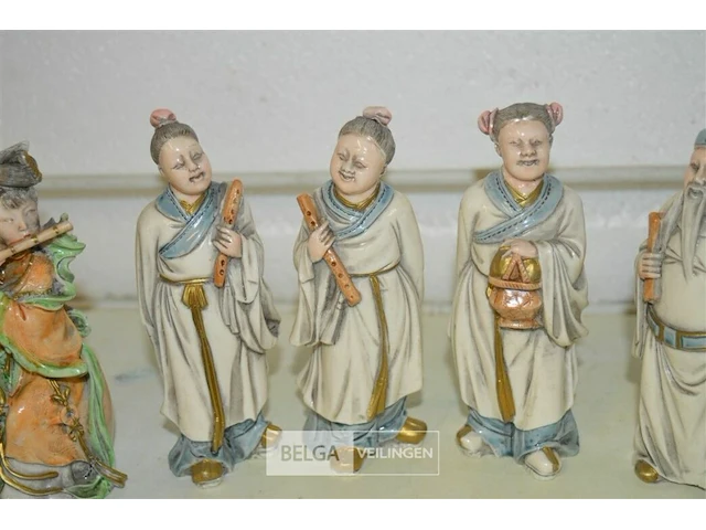 ±9 chinese beeldjes ±14cm hoog - afbeelding 5 van  5