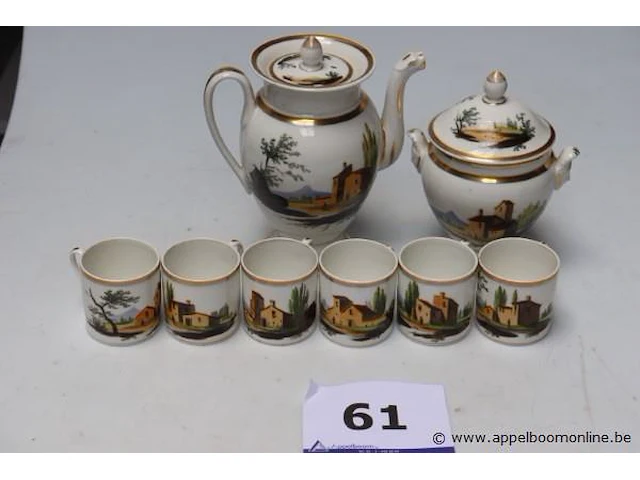 9-deels theeservies - afbeelding 1 van  3