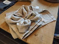9-delige stoffen servieten set flamant grennelle natural - afbeelding 1 van  5