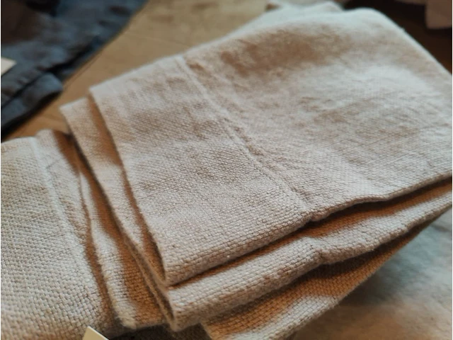 9-delige stoffen servieten set flamant grennelle natural - afbeelding 3 van  5