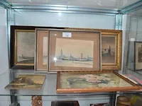 9 diverse schilderijen - afbeelding 1 van  10