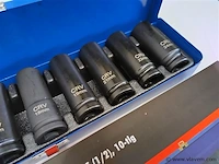 9 dlg lange krachtdoppenset 1/2" - afbeelding 3 van  4