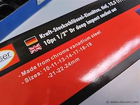 9 dlg lange krachtdoppenset 1/2" - afbeelding 4 van  4