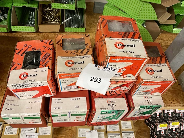 9 dozen houtbouten en ringen - afbeelding 2 van  6
