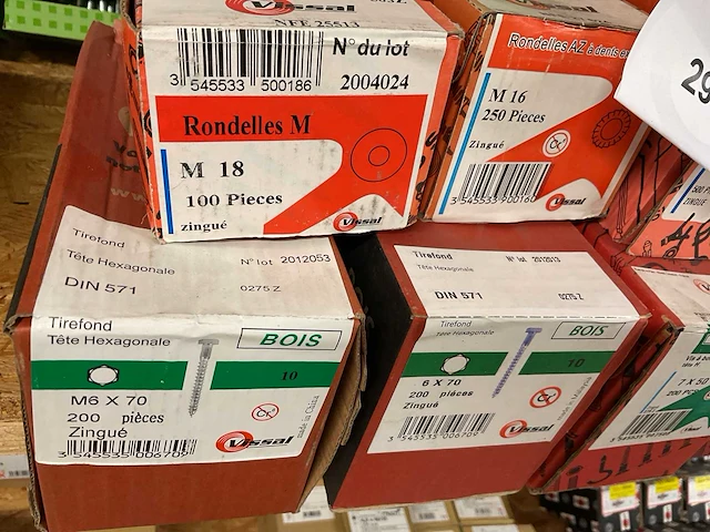 9 dozen houtbouten en ringen - afbeelding 4 van  6