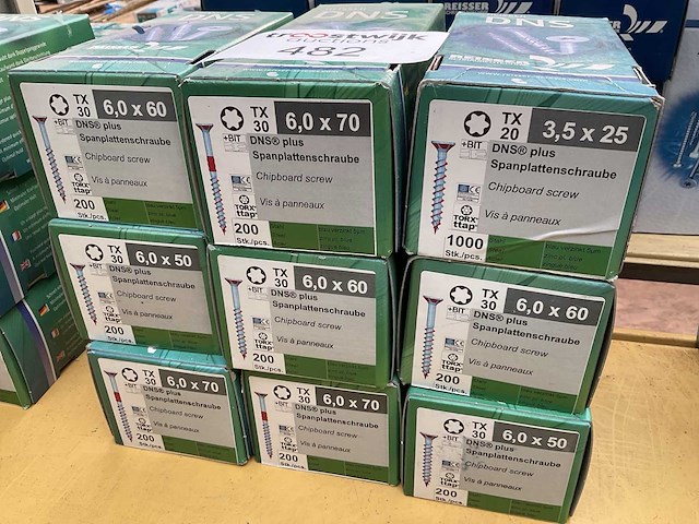 9 dozen spaanplaatschroeven - afbeelding 3 van  6
