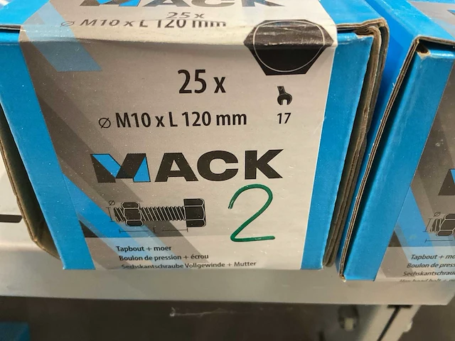 9 dozen tapbouten met moer - afbeelding 2 van  6