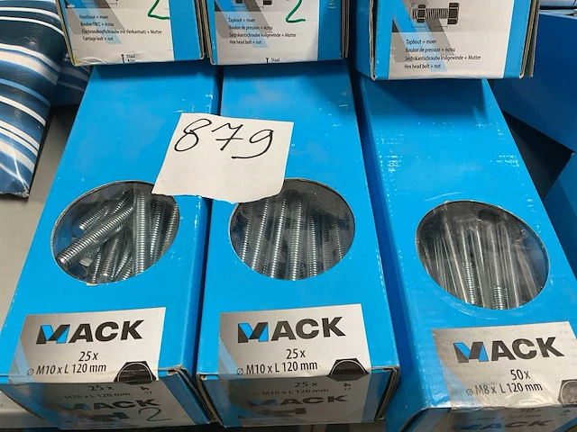 9 dozen tapbouten met moer - afbeelding 3 van  6