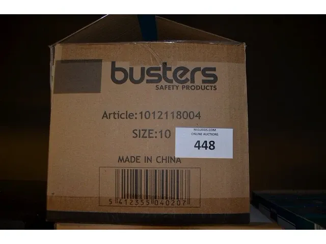 9 dozen x 100 stuks vinyl handschoenen buster maat xl - afbeelding 2 van  2