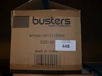 9 dozen x 100 stuks vinyl handschoenen buster maat xl - afbeelding 2 van  2