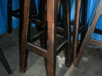 9 houten barkrukken - afbeelding 2 van  5