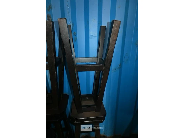 9 houten barkrukken - afbeelding 5 van  5