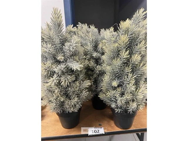 9 kerstboompjes ± h 45cm - afbeelding 2 van  4