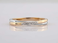 9 kt geelgouden ring met natuurlijke diamant - afbeelding 3 van  7