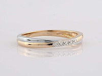 9 kt geelgouden ring met natuurlijke diamant - afbeelding 4 van  7