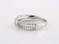 9 kt witgouden ring met natuurlijke diamant - afbeelding 4 van  8