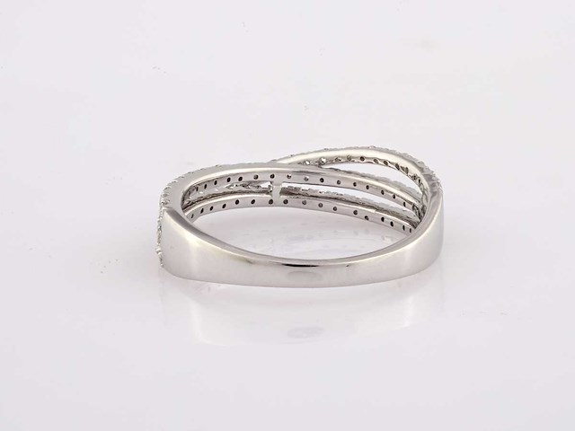 9 kt witgouden ring met natuurlijke diamant - afbeelding 5 van  8