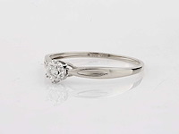 9 kt witgouden ring met natuurlijke diamant - afbeelding 3 van  8