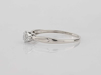 9 kt witgouden ring met natuurlijke diamant - afbeelding 4 van  8