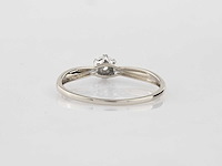 9 kt witgouden ring met natuurlijke diamant - afbeelding 5 van  8