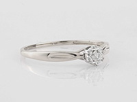 9 kt witgouden ring met natuurlijke diamant - afbeelding 6 van  8