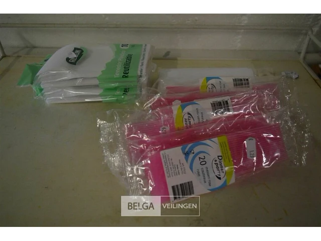 9 pakjes plastic messen en vorken - afbeelding 1 van  3