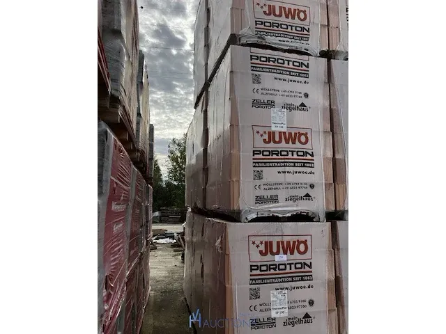 9 palletten snelbouwstenen juwo poroton - afbeelding 3 van  3
