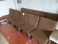 9 vintage stoffen stoelen