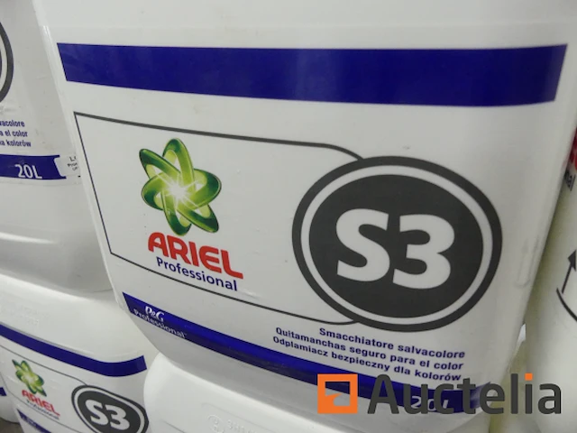 9 x 20 liter jerrycans ariel s3 vloeibaar wasmiddel - afbeelding 5 van  6