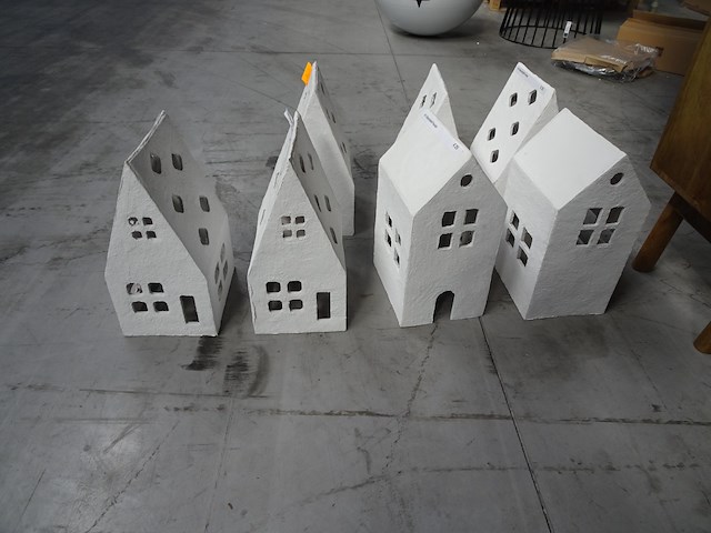 9 x decoratief huisje - afbeelding 1 van  3