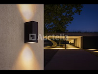 9 x gu10 rechthoek dubbele stroom buiten wandlamp – ip65 waterdicht - afbeelding 2 van  4