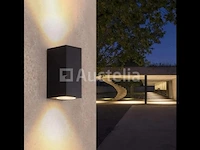 9 x gu10 rechthoekige dubbele stroom wandlamp voor buiten - ip65 waterdicht - afbeelding 4 van  4