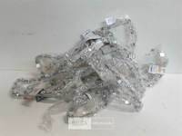 9 x guirlande zilver met spiegelplaatjes 1,5m - afbeelding 2 van  3