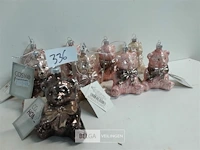 9 x hangdeco beer glas 9 cm - afbeelding 1 van  3