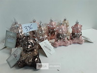 9 x hangdeco beer glas 9 cm - afbeelding 2 van  3