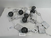 9 x hangdeco met bal 10 cm - afbeelding 2 van  3