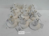 9 x hangdeco pinguin op ijsschot 10 cm - afbeelding 2 van  3