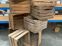 9 x houten fruitkist - afbeelding 1 van  2
