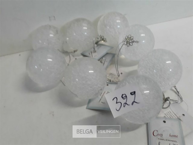 9 x kerstbal acryl met luchtbellen 5,5 cm - afbeelding 2 van  3