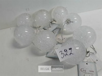 9 x kerstbal acryl met luchtbellen 5,5 cm - afbeelding 2 van  3