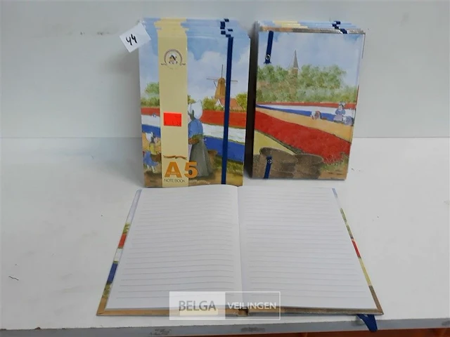 9 x note book a 5 met lijnen 80 vellen - afbeelding 1 van  3