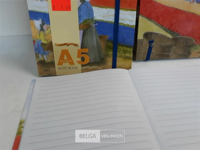 9 x note book a 5 met lijnen 80 vellen - afbeelding 3 van  3