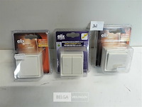 9 x opbouwschakelaars wit - afbeelding 3 van  3