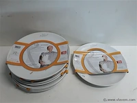 9 x piet huysentruyt rond bord 27 cm - afbeelding 1 van  2